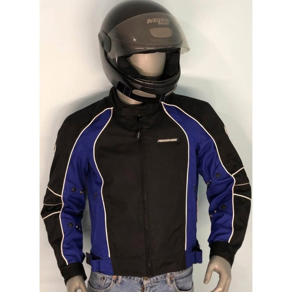 FIELDSHEER Jacket Medium Men Like New, With Armor, reflective stripes air inlets